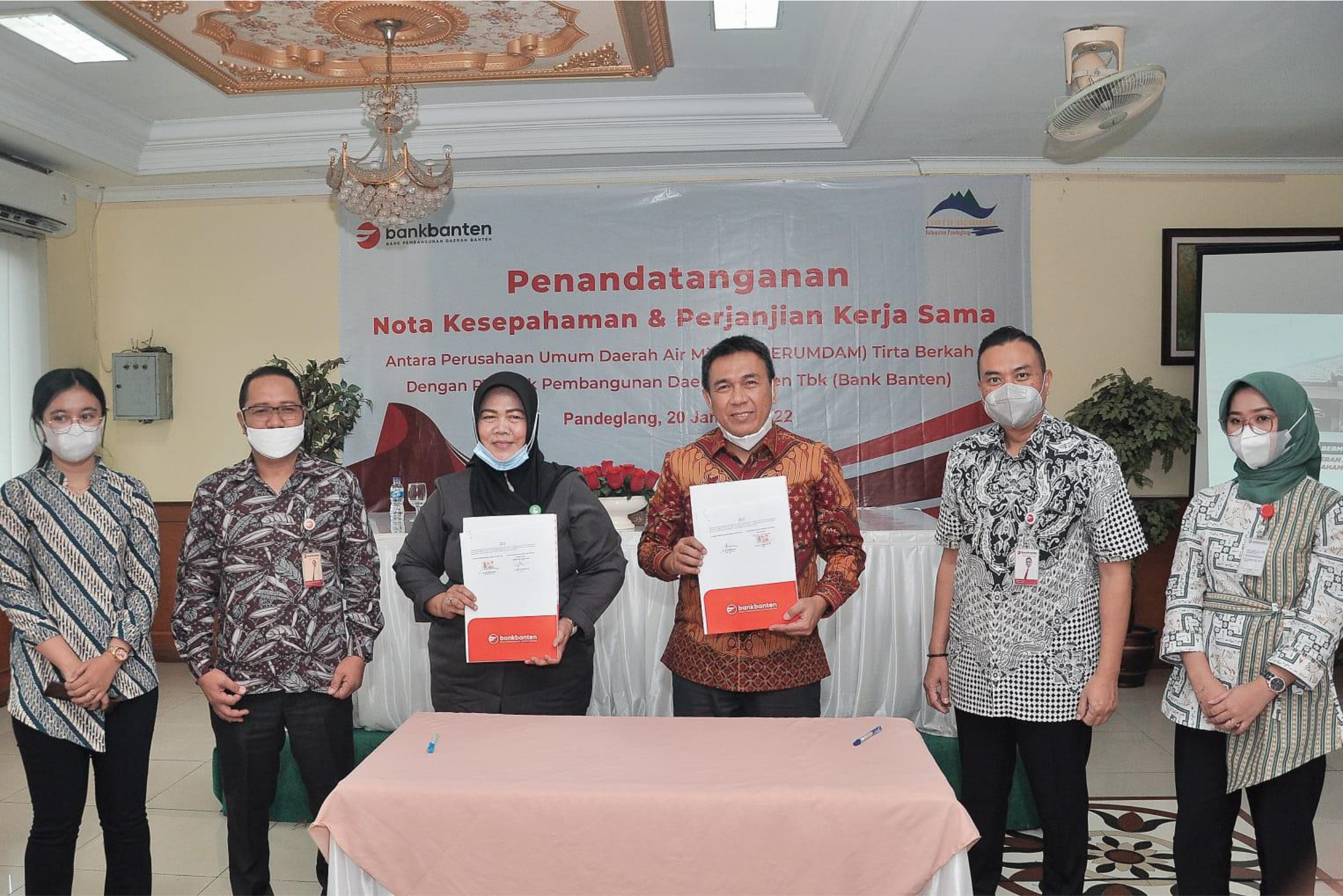 Potensi Anggaran T Kab Pandeglang Bank Banten Memulai Kerjasama Dengan Perumdam Tirta Berkah